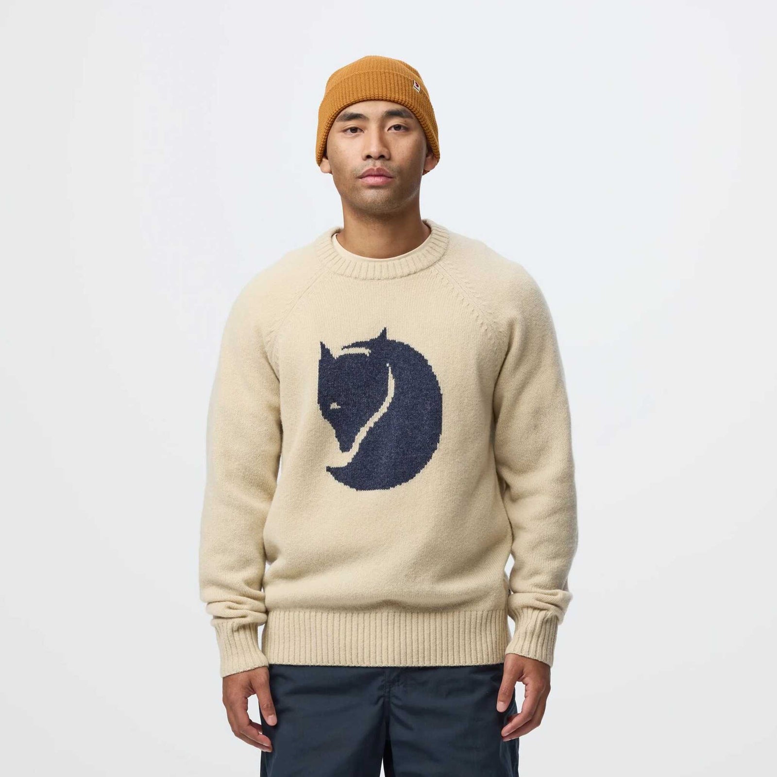 Fjällräven Logo Knit Sweater | Men's Fjällräven Men's Knitted Jumpers
