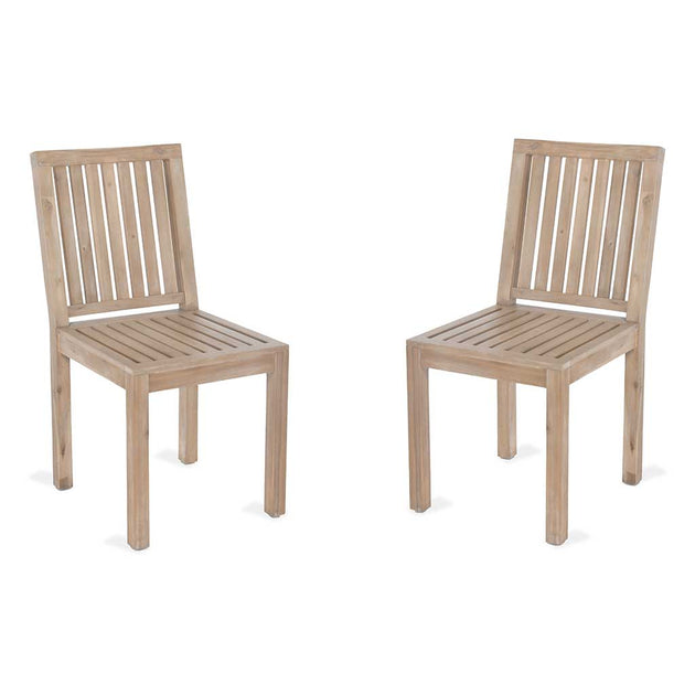 Porthallow Dining Chairs | Set of 2 Garden Trading FUAC10 Outdoor Dining Chairs One Size / Acacia