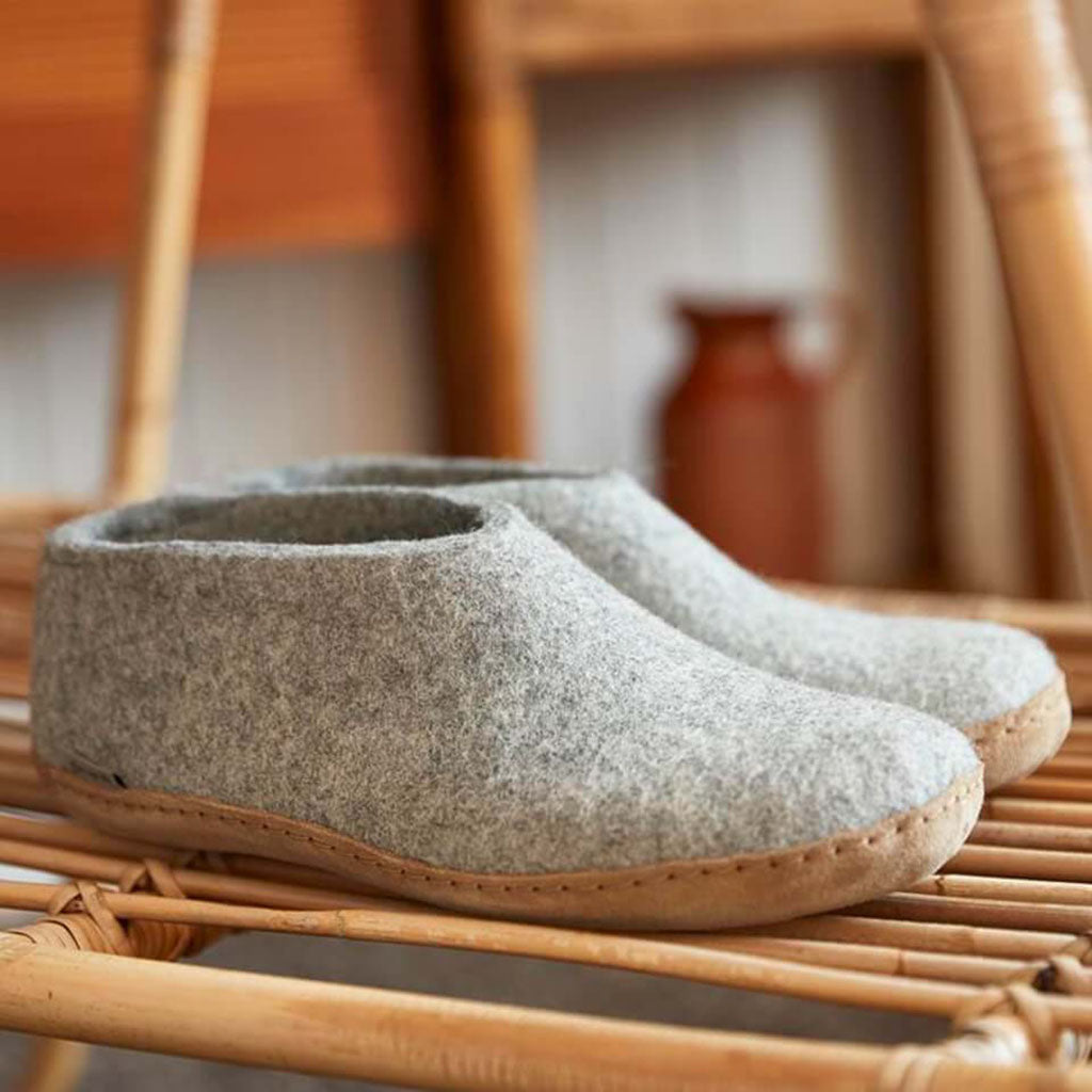 Shoe with Leather Sole Glerups Slippers