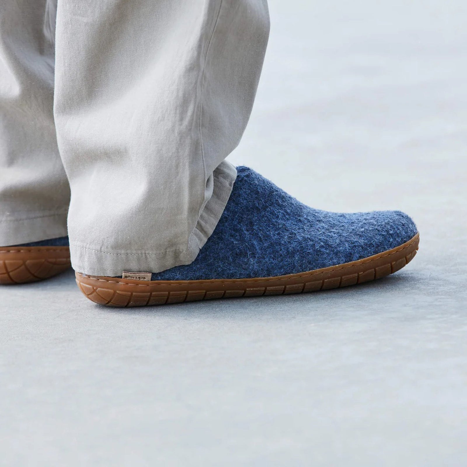 Shoe with Natural Rubber Sole Glerups Unisex Outdoor Slippers