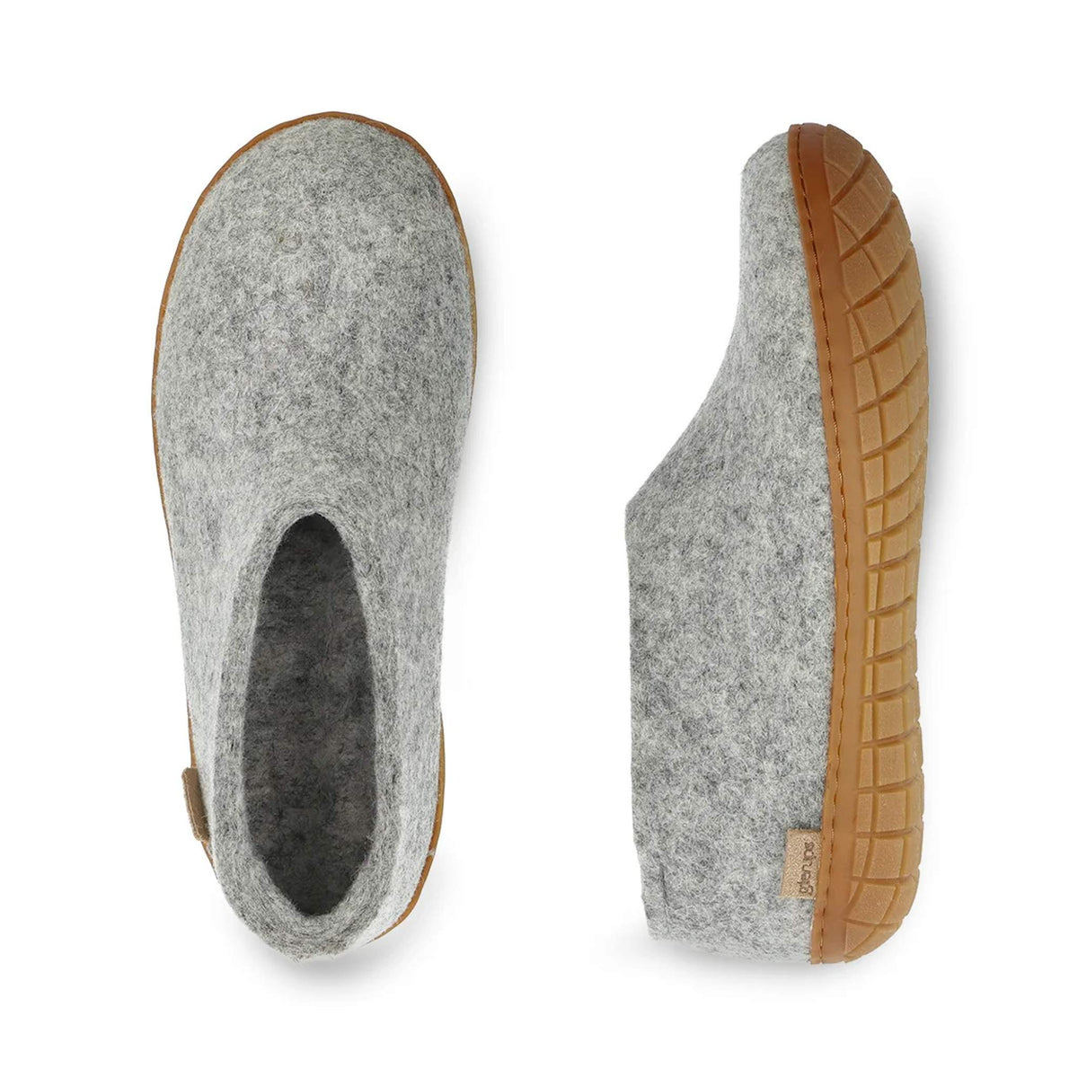 Shoe with Natural Rubber Sole Glerups Unisex Outdoor Slippers