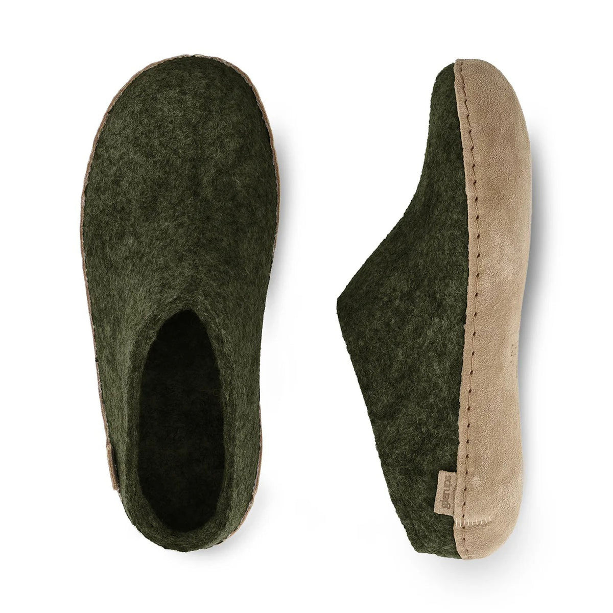 Slip-on with Leather Sole Glerups Unisex Slippers