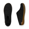 Slip-on with Natural Rubber Sole Glerups Outdoor Slippers