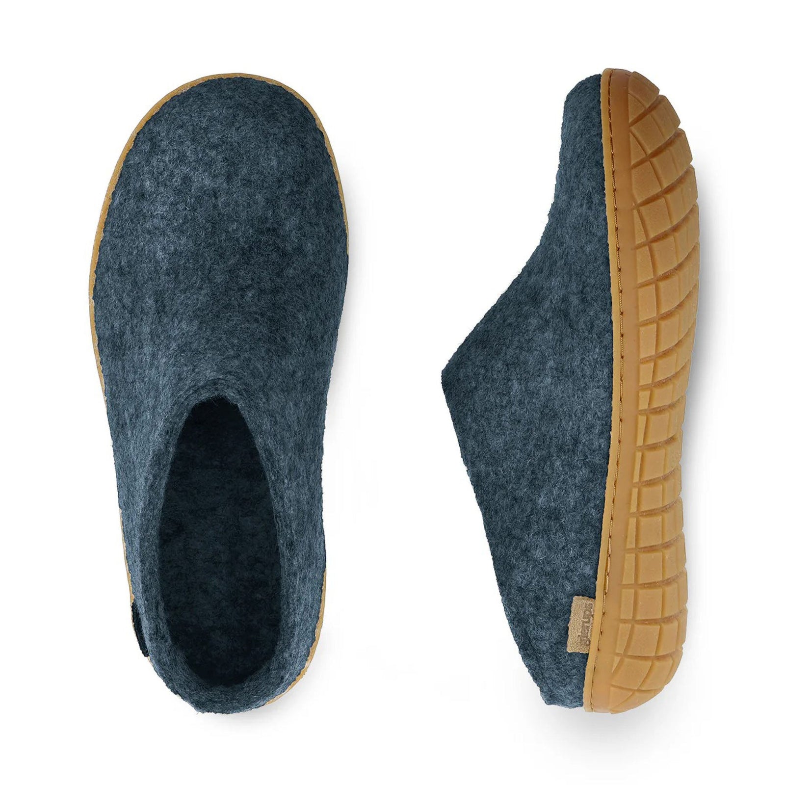 Slip-on with Natural Rubber Sole Glerups Unisex Outdoor Slippers