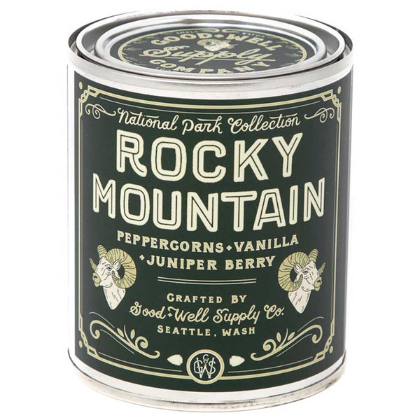 8 oz Candle | Rocky Mountain NP Good & Well Supply Co NAT-CAN-8OZ-ROC Candles 8 oz (237 ml) / Rocky Mountain NP