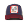 All American Rooster 100 Trucker Hat Goorin Bros. 101-1109-NVY Caps & Hats One Size / Navy/Red