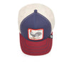 All American Rooster 100 Trucker Hat Goorin Bros. 101-1109-NVY Caps & Hats One Size / Navy/Red