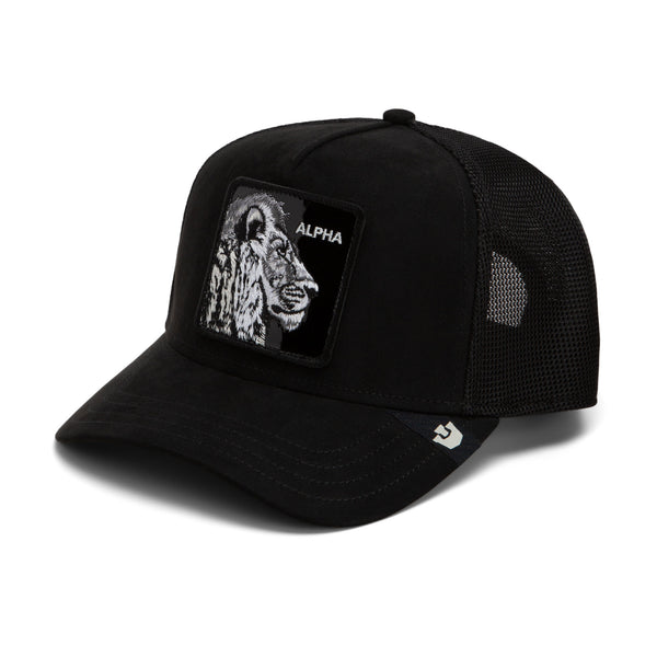 Black Out Lion Trucker Hat Goorin Bros. 101-3839-VOI01-O/S Caps & Hats One Size / Void