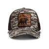 Camo Engraved Bear Trucker Hat Goorin Bros. 101-3198-CAM01-O/S Caps & Hats One Size / Camouflage