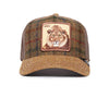 Moon Lion Plaid Trucker Hat Goorin Bros. 101-1487-KHA Caps & Hats One Size / Khaki