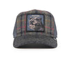 Moon Panther Plaid Trucker Hat Goorin Bros. 101-1483-CHA Caps & Hats One Size / Grey