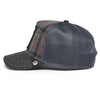 Moon Panther Plaid Trucker Hat Goorin Bros. 101-1483-CHA Caps & Hats One Size / Grey