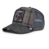 Moon Panther Plaid Trucker Hat Goorin Bros. 101-1483-CHA Caps & Hats One Size / Grey