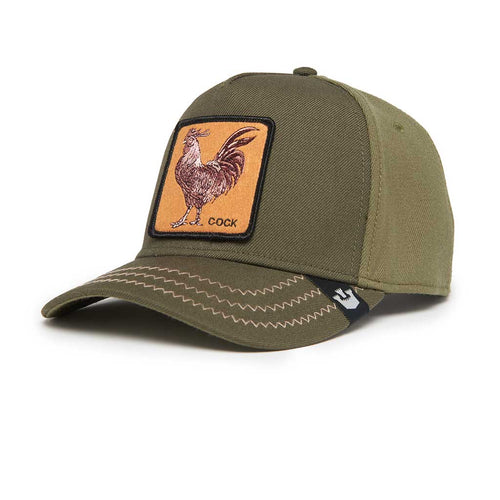 Rooster Field 100 Trucker Hat Goorin Bros. 101-1455-MOS Caps & Hats One Size / Moss Green