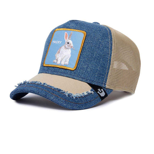 Silky Rabbit Trucker Hat Goorin Bros. 101-1280-DEN Caps & Hats One Size / Denim/Khaki