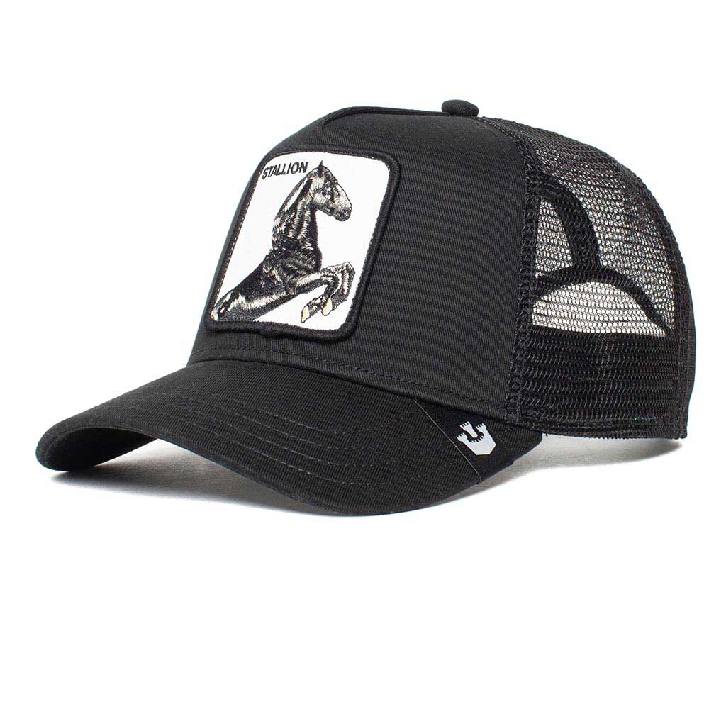 The Stallion Trucker Hat Goorin Bros. 101-0393-BLK Caps &amp; Hats One Size / Black