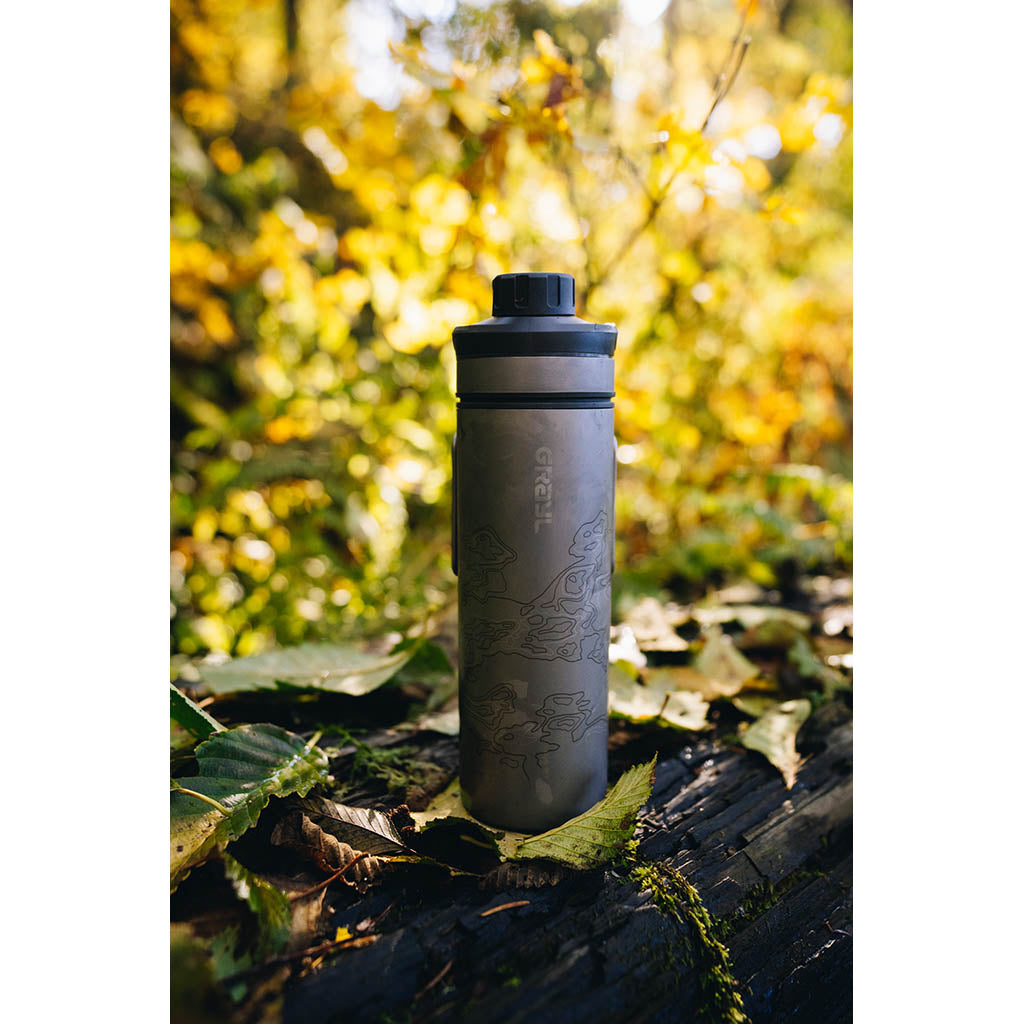 UltraPress Water Purifier | Titanium Grayl 511-SEA-COV Water Filters 500ml / Titanium/Covert Black