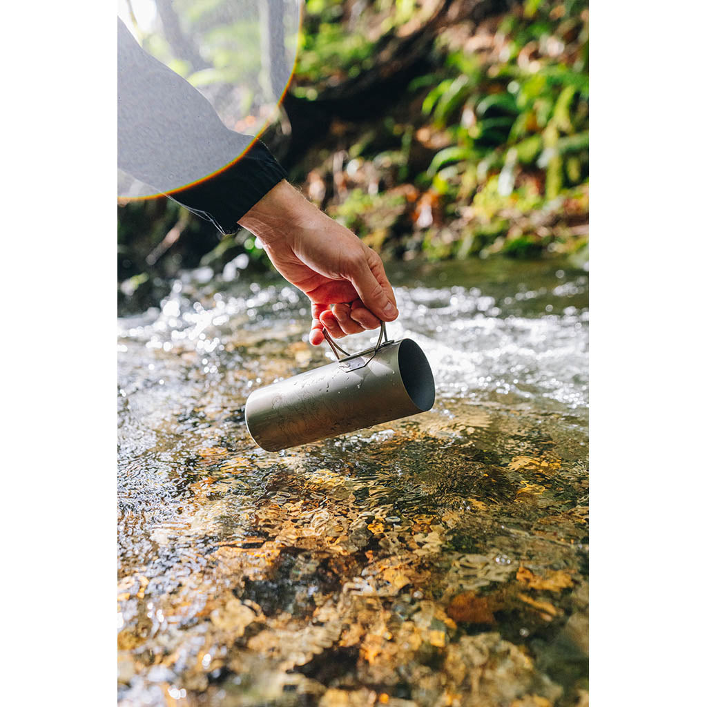 UltraPress Water Purifier | Titanium Grayl 511-SEA-COV Water Filters 500ml / Titanium/Covert Black
