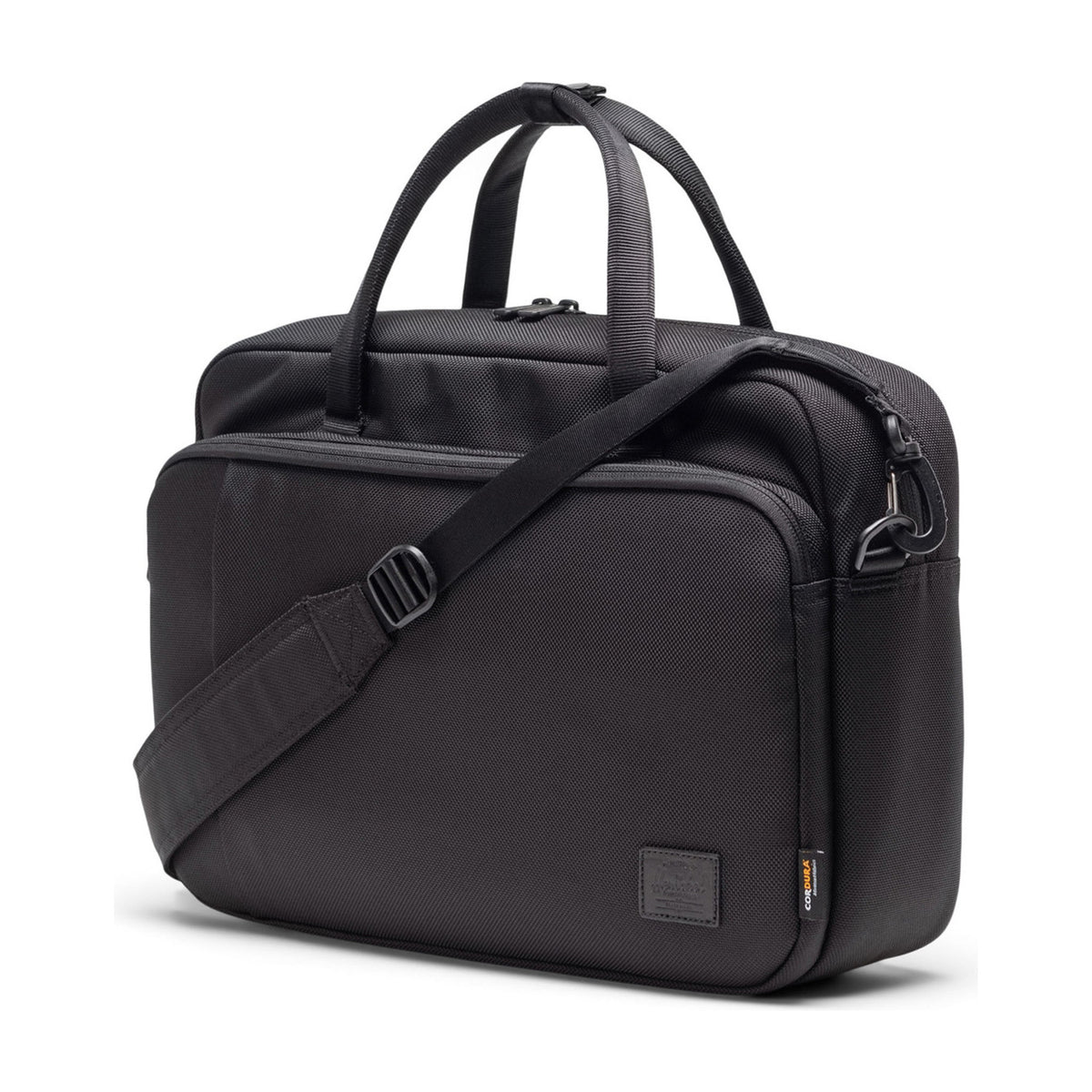 Gibson Messenger Tech | Cordura Herschel Supply Co. 11734-00001-OS Messenger Bags 18L / Black Cordura