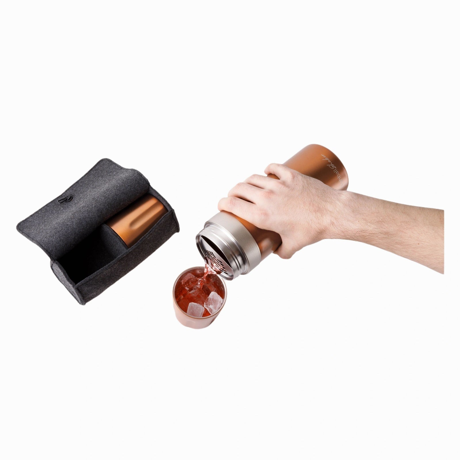 Highball Shaker High Camp Flasks 3128c Cocktail Shakers 1L / Copper