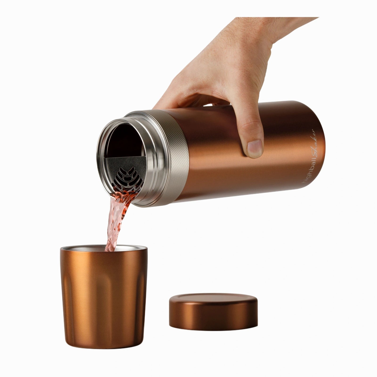 Highball Shaker High Camp Flasks 3128c Cocktail Shakers 1L / Copper