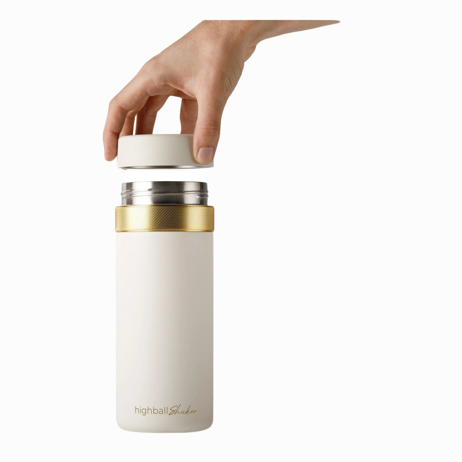 Highball Shaker High Camp Flasks 3128cr Cocktail Shakers 1L / Crema