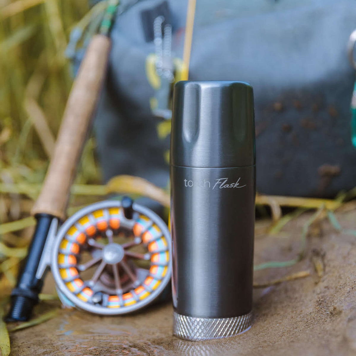Torch Flask 9oz Flip Lid High Camp Flasks 2139g Camp Flasks 266 ml / Gunmetal