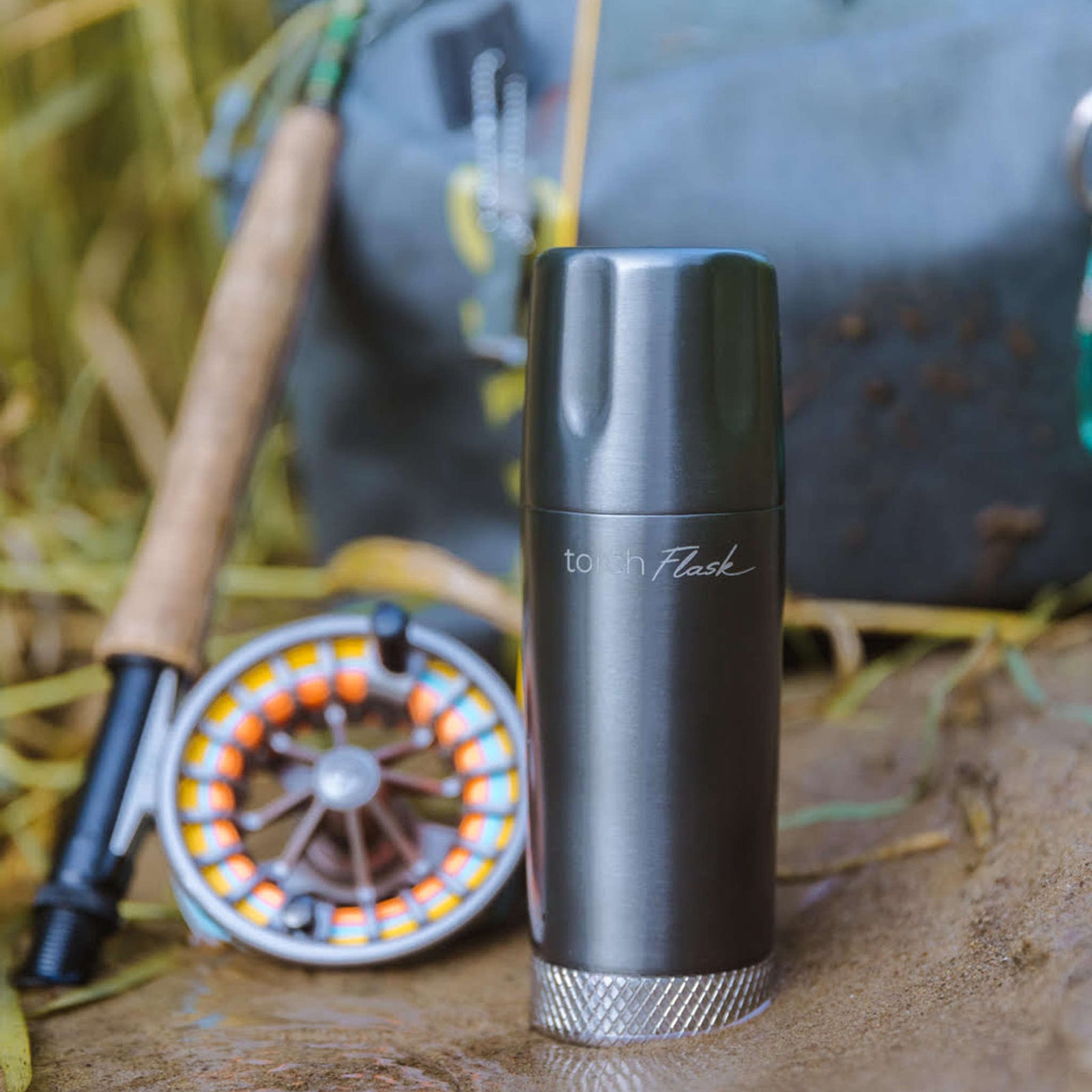 Torch Flask 9oz Flip Lid High Camp Flasks 2139g Camp Flasks 266 ml / Gunmetal