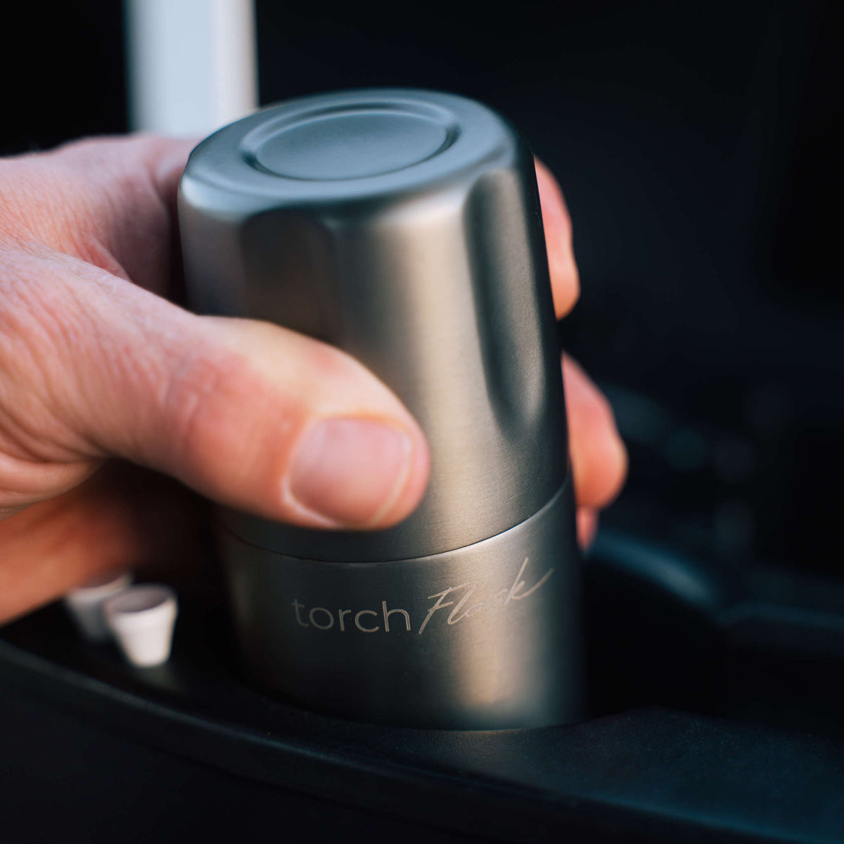Torch Flask 9oz Flip Lid High Camp Flasks 2139g Camp Flasks 266 ml / Gunmetal