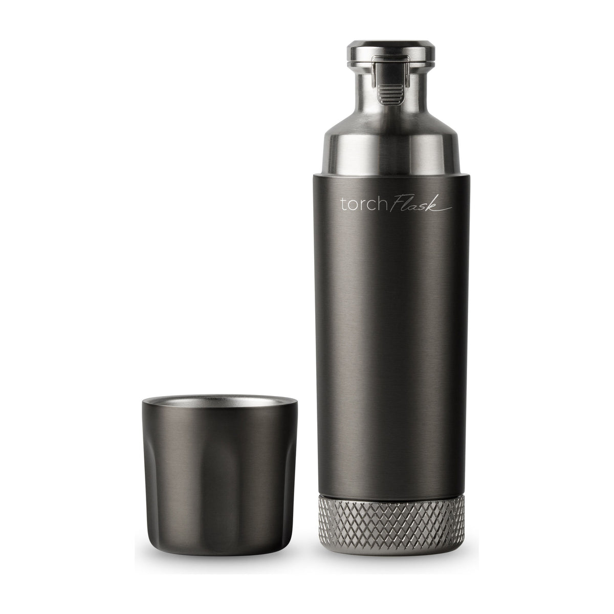 Torch Flask 9oz Flip Lid High Camp Flasks 2139g Camp Flasks 266 ml / Gunmetal