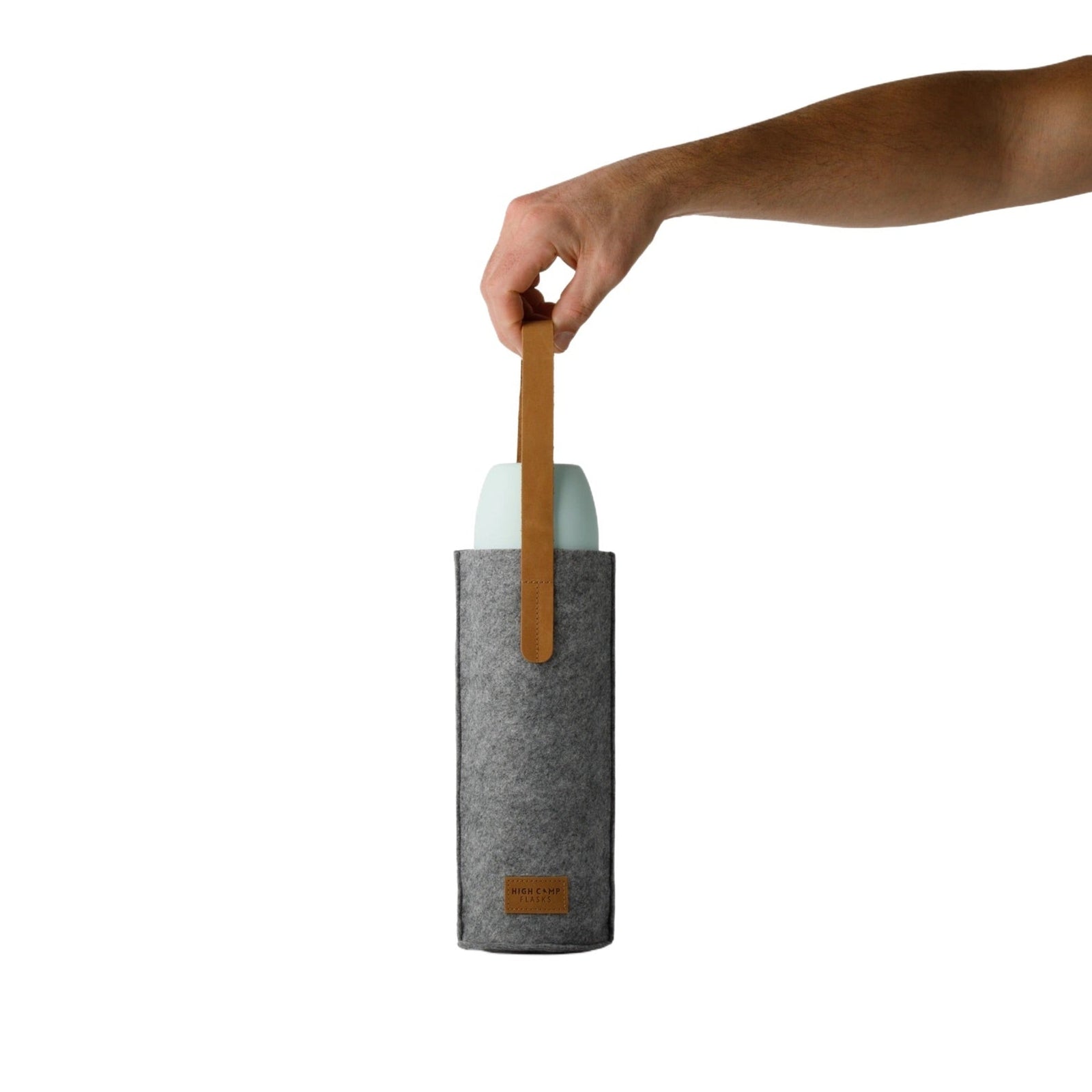 Wool Flask Tote