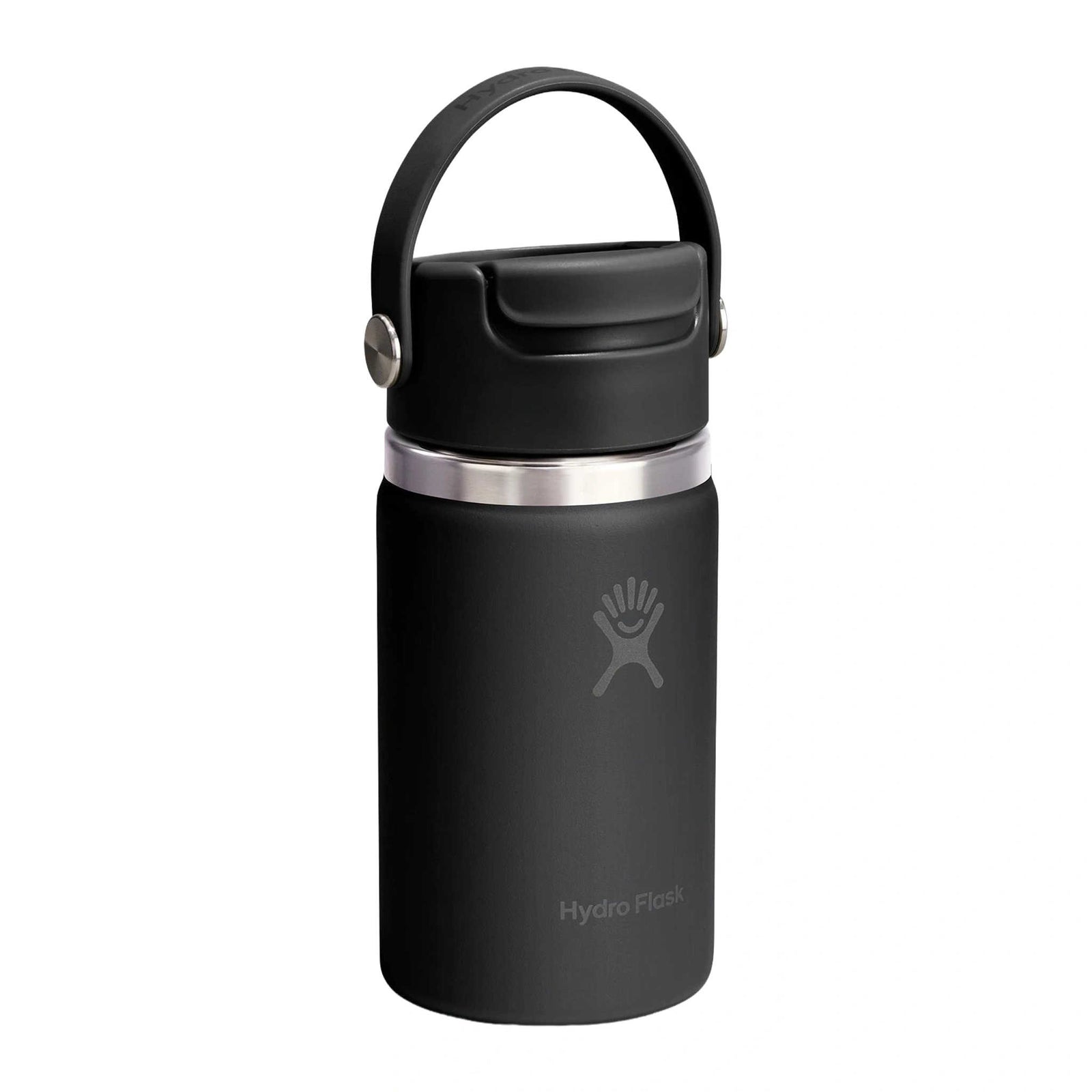 12 oz Travel Mug w/ Flip Sip Cap Hydro Flask W12FCX001 Water Bottles 12 oz / Black