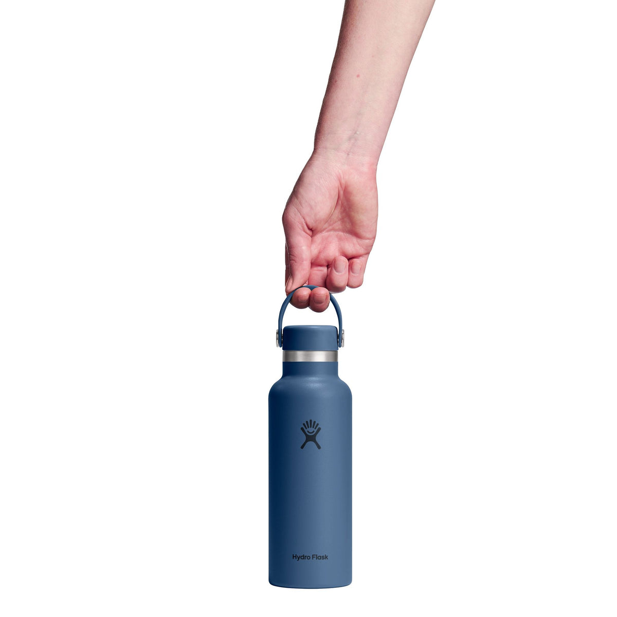 18 oz Standard Mouth w/ Flex Cap Hydro Flask S18CSX384 Water Bottles 18 oz / Harbor Blue