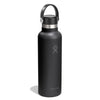 21 oz Standard Mouth Hydro Flask S21CSX001 Water Bottles 21 oz / Black