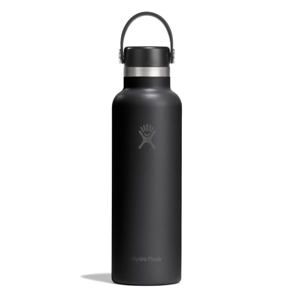 21 oz Standard Mouth Hydro Flask S21CSX001 Water Bottles 21 oz / Black