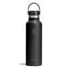 21 oz Standard Mouth Hydro Flask S21CSX001 Water Bottles 21 oz / Black