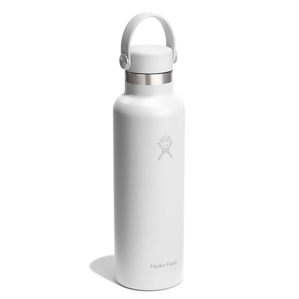 21 oz Standard Mouth Hydro Flask S21CSX110 Water Bottles 21 oz / White
