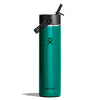 24 oz Lightweight w/ Flex Straw Cap Hydro Flask LW24LWFS348 Water Bottles 24 oz / Emerald Green