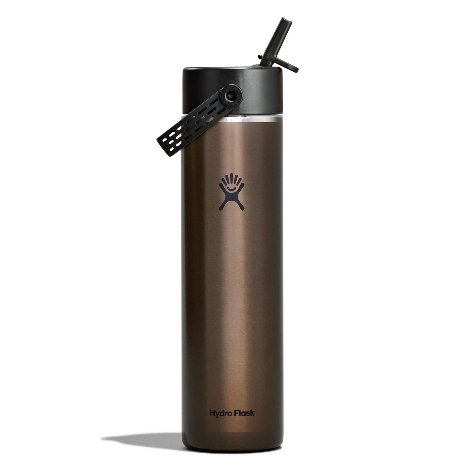 24 oz Lightweight w/ Flex Straw Cap Hydro Flask LW24LWFS080 Water Bottles 24 oz / Obsidian