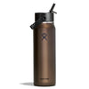 32 oz Lightweight w/ Flex Straw Cap Hydro Flask LW32LWFS080 Water Bottles 32 oz / Obsidian