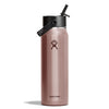 32 oz Lightweight w/ Flex Straw Cap Hydro Flask LW32LWFS088 Water Bottles 32 oz / Quartz