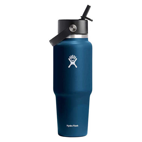 32 oz Wide Flex Straw Travel Bottle Hydro Flask WT32BFS464 Water Bottles 32 oz / Indigo