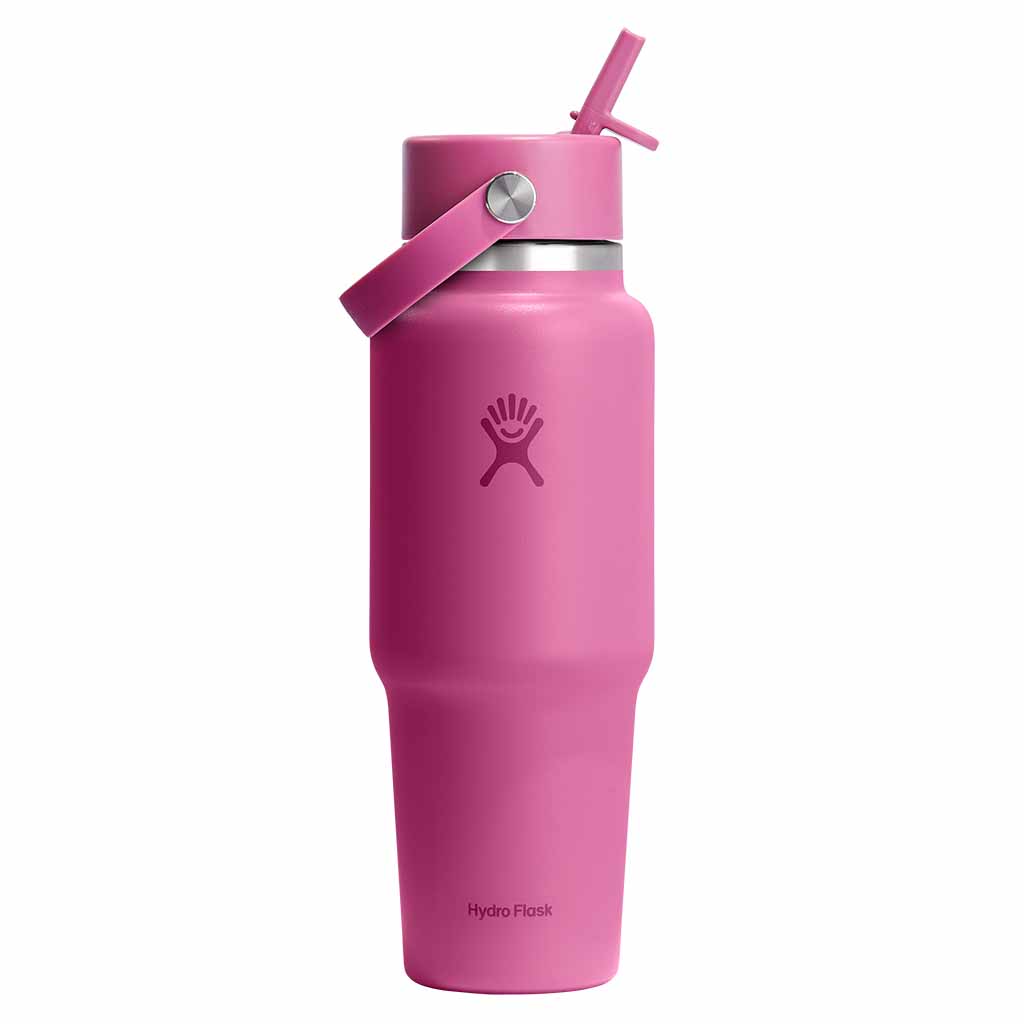 32 oz Wide Flex Straw Travel Bottle Hydro Flask WT32CFS677 Water Bottles 32 oz / Reef