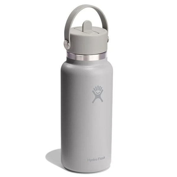 32 oz Wide Mouth w/ Flex Straw Cap Hydro Flask W32CFS035 Water Bottles 32 oz / Birch