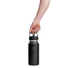 32 oz Wide Mouth w/ Flex Straw Cap Hydro Flask W32CFS001 Water Bottles 32 oz / Black