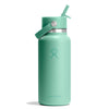 32 oz Wide Mouth w/ Flex Straw Cap Hydro Flask W32CFS344 Water Bottles 32 oz / Mermaid Green