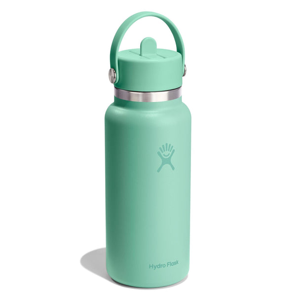 32 oz Wide Mouth w/ Flex Straw Cap Hydro Flask W32CFS344 Water Bottles 32 oz / Mermaid Green