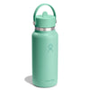 32 oz Wide Mouth w/ Flex Straw Cap Hydro Flask W32CFS344 Water Bottles 32 oz / Mermaid Green