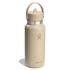 32 oz Wide Mouth w/ Flex Straw Cap Hydro Flask W32CFS114 Water Bottles 32 oz / Oat