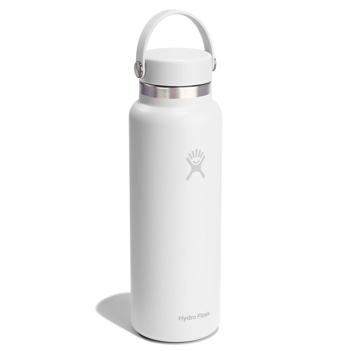 40 oz Wide Mouth Hydro Flask W40CTS110 Water Bottles 40 oz / White